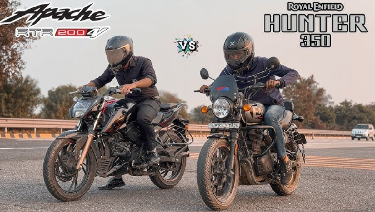 Royal Enfield Hunter 350 and TVS Apache RTR 200 4V