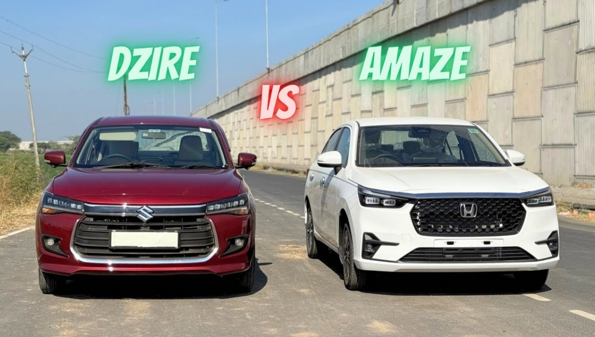 Honda Amaze vs Maruti Dzire