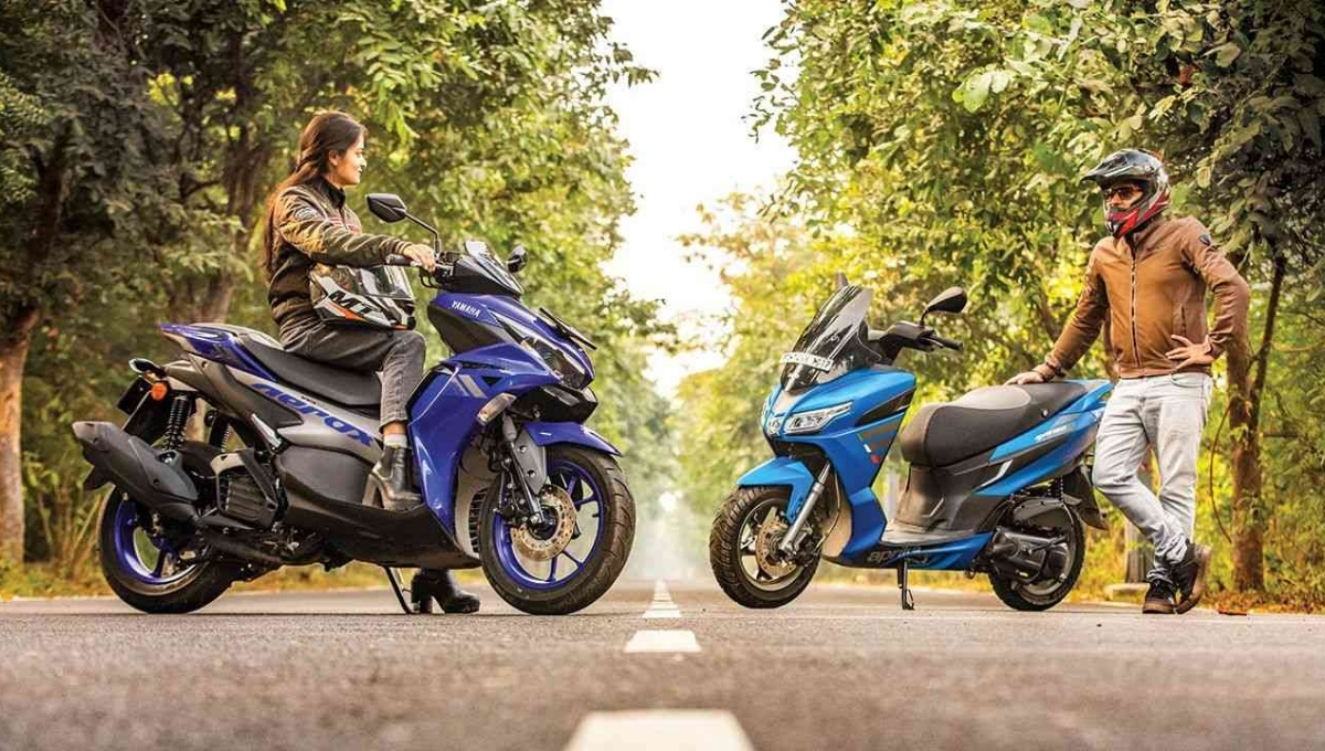 Yamaha Aerox 155 and Aprilia SXR 160