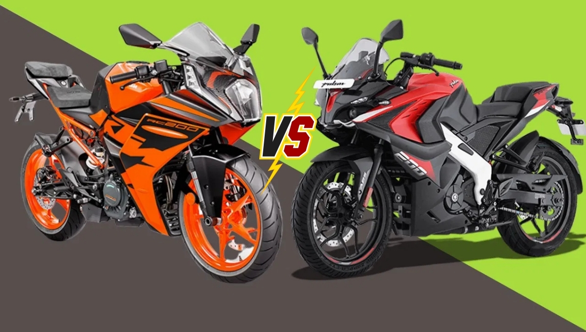 Bajaj Pulsar RS 200 and KTM RC 200